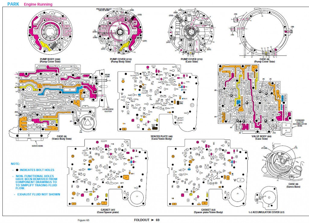 Where can you find a schematic showing how to reassemble a 4160e transmission?