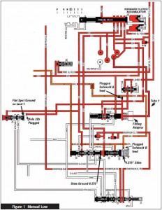 Where can you find a schematic showing how to reassemble a 4160e transmission?